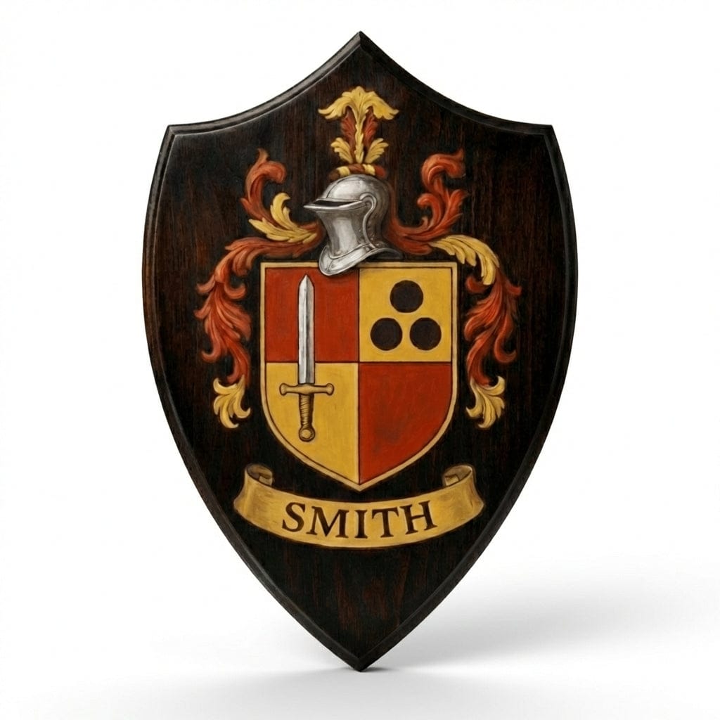 Family Crest Wood Plaque
