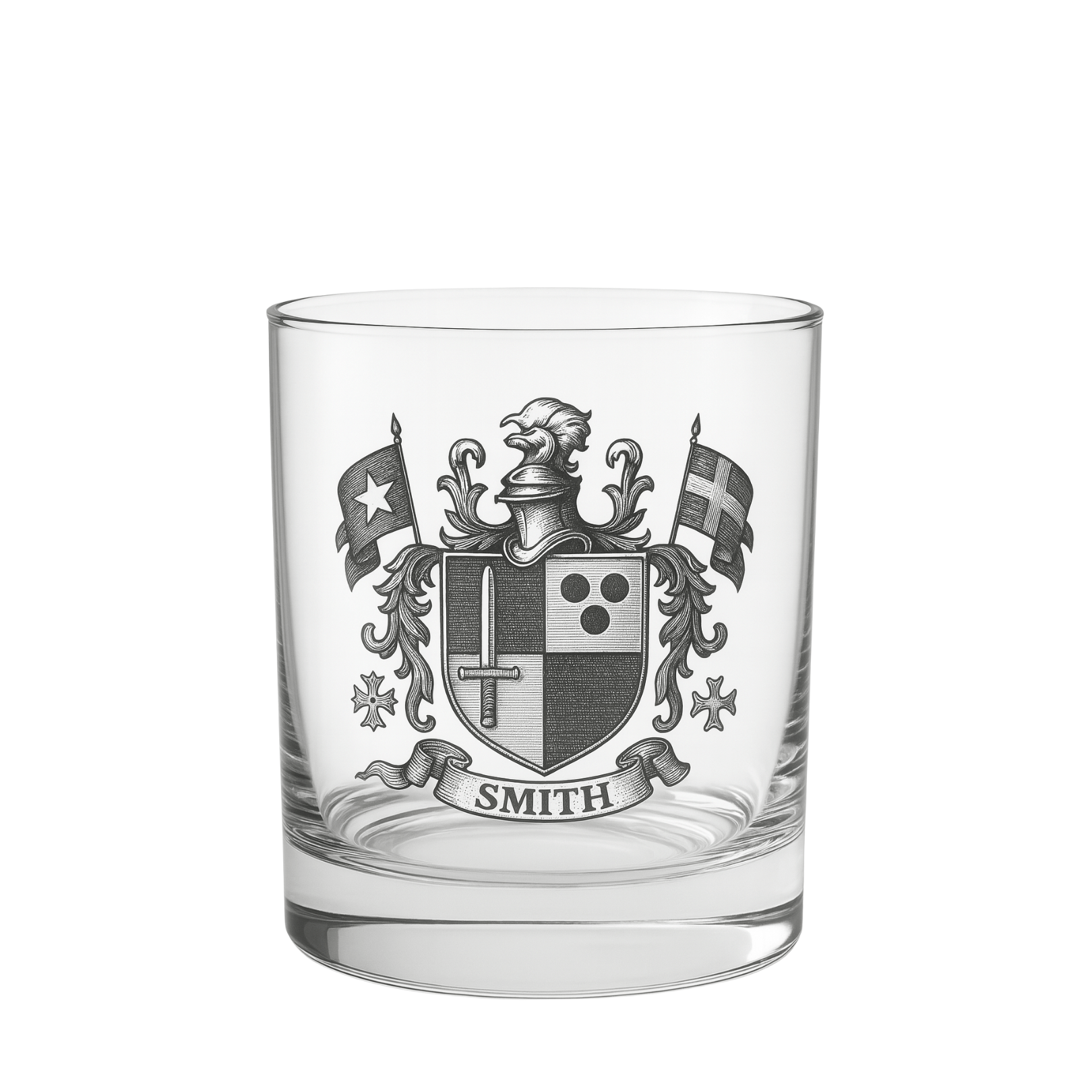 Family Crest Whiskey Glass