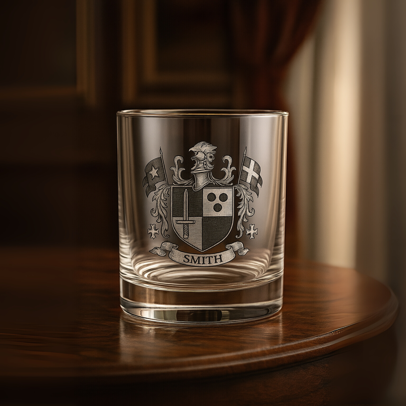 Family Crest Whiskey Glass