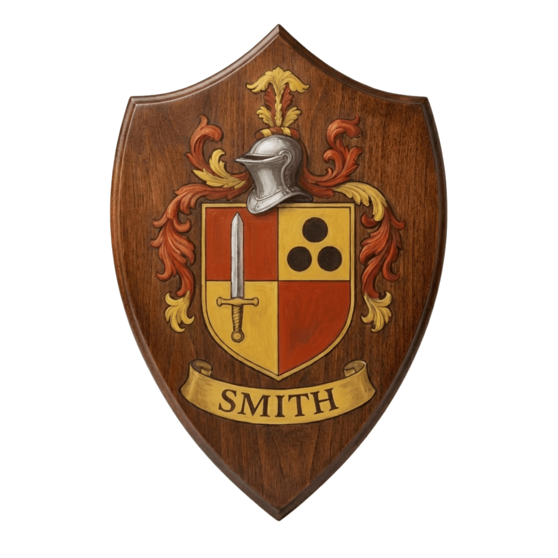 Family Crest Wood Plaque