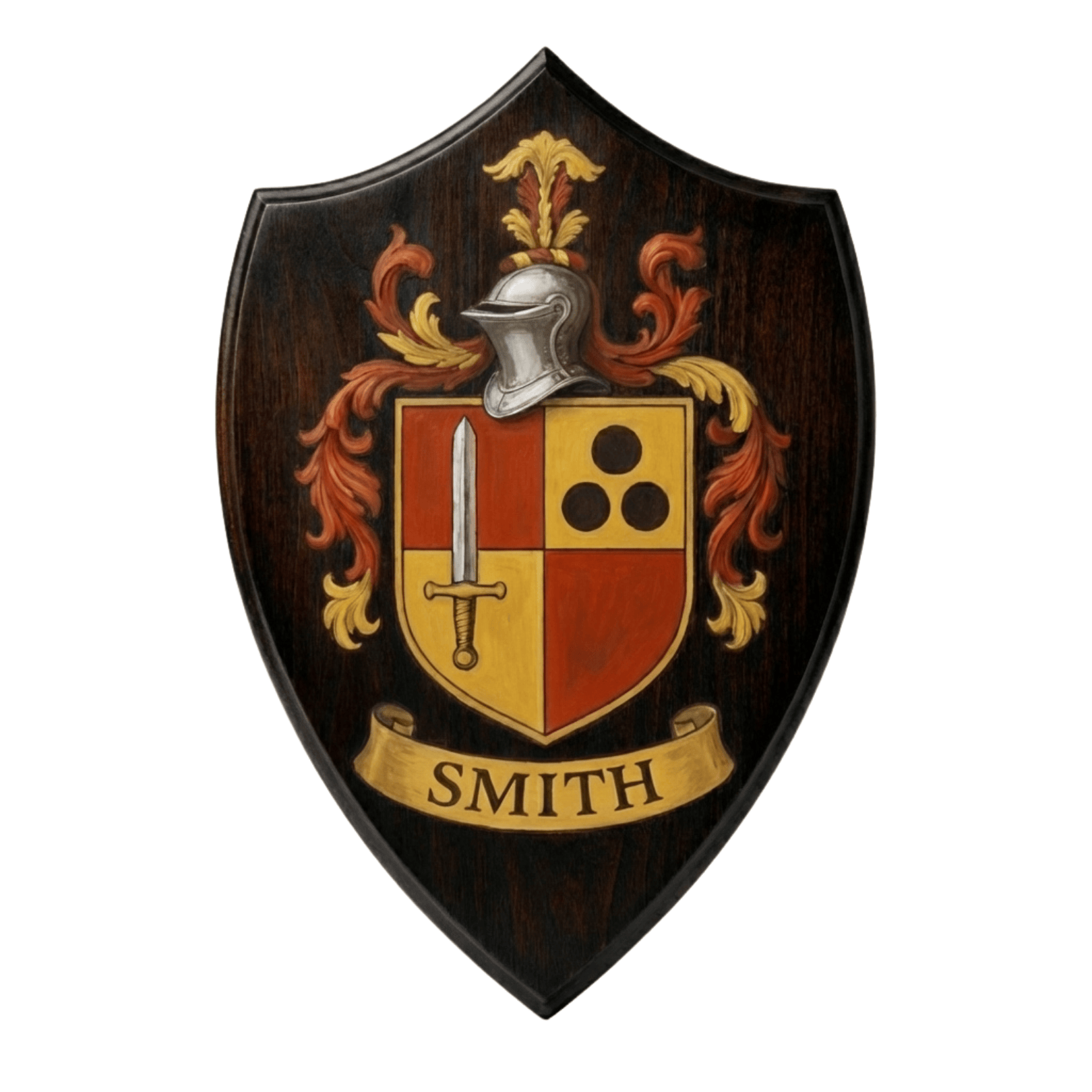 Family Crest Wood Plaque