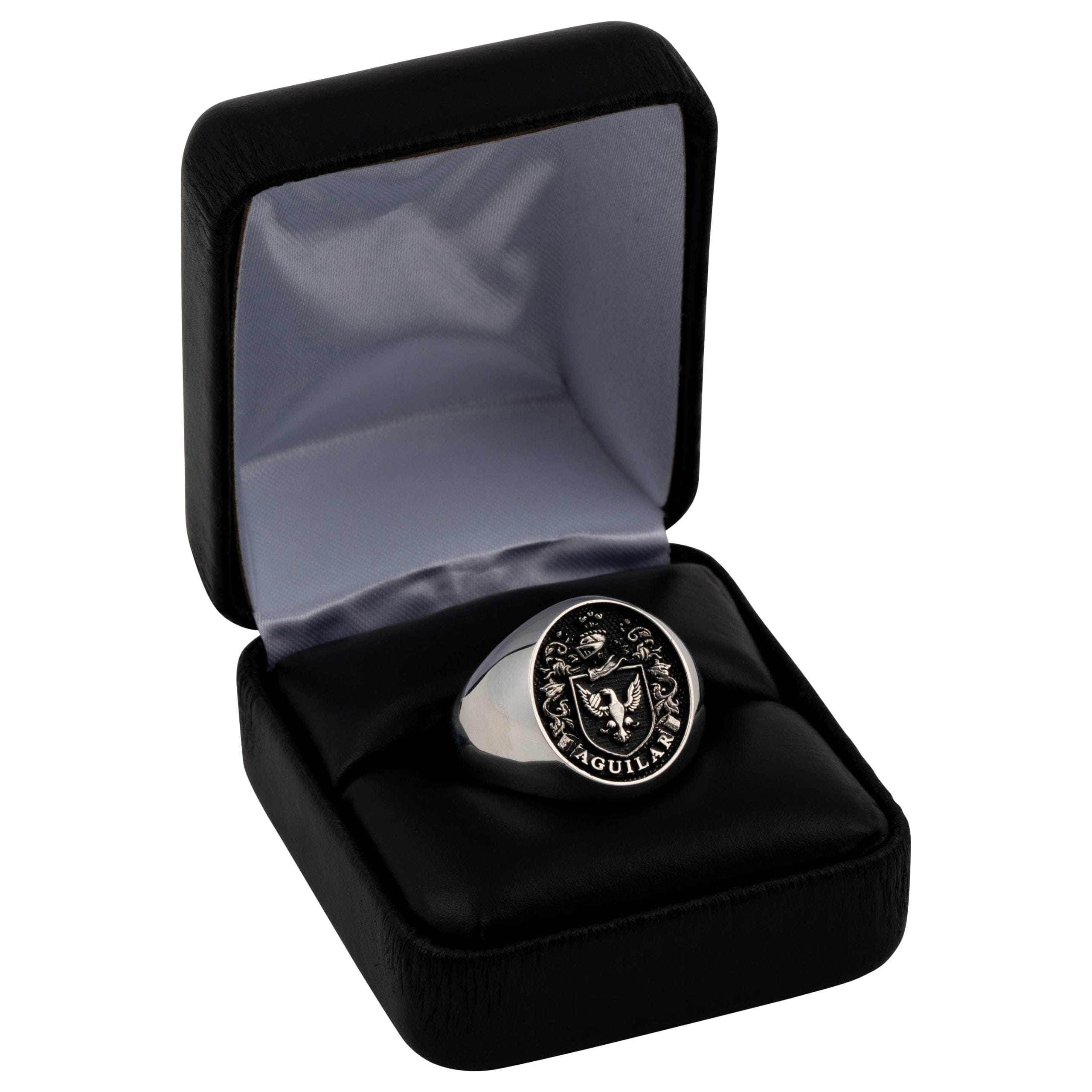 Bespoke Sterling Silver Coat of Arms Ring