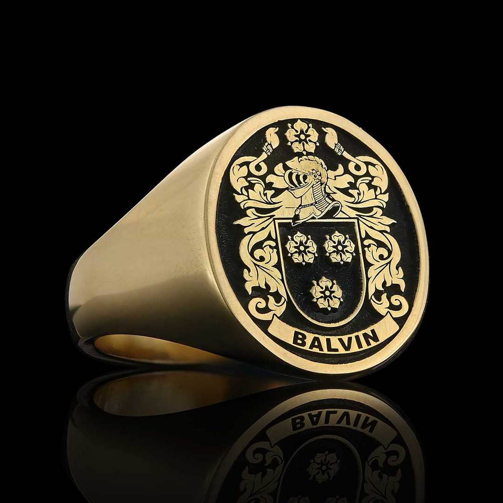 Bespoke Sterling Silver Coat of Arms Ring